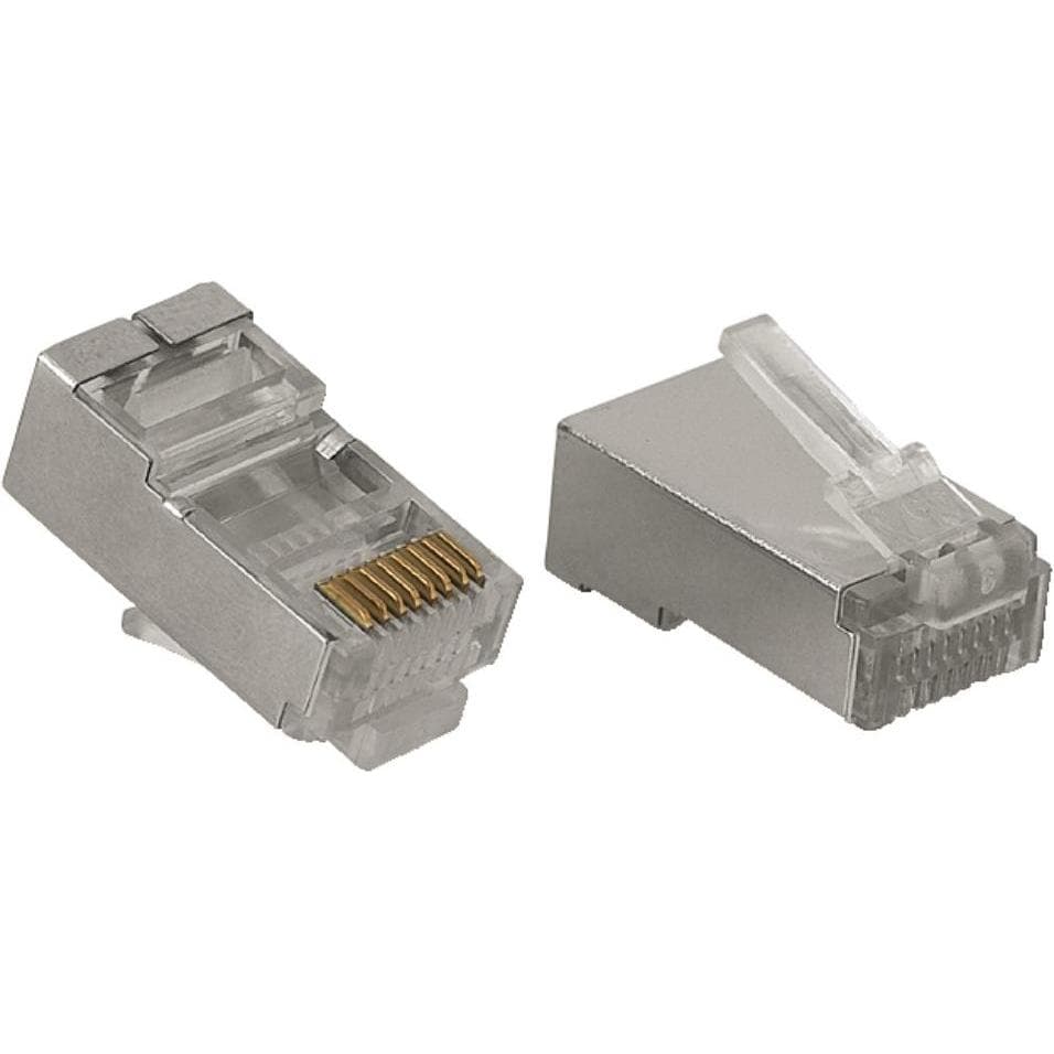 Hama CAT-5e-Stecker 8p8c RJ45 10 Stück (Kabel Zubehör), Zubehör Netzwerk