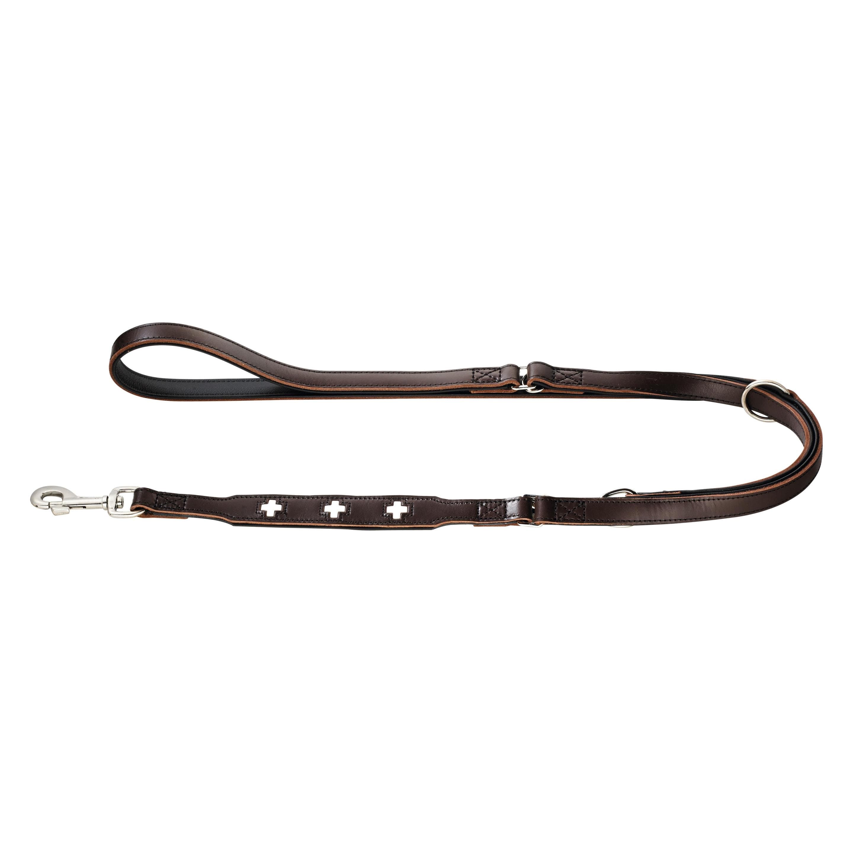 Hunter Verstellbare Führleine Swiss Echtleder (Hund, Allgemein), Halsband + Leine