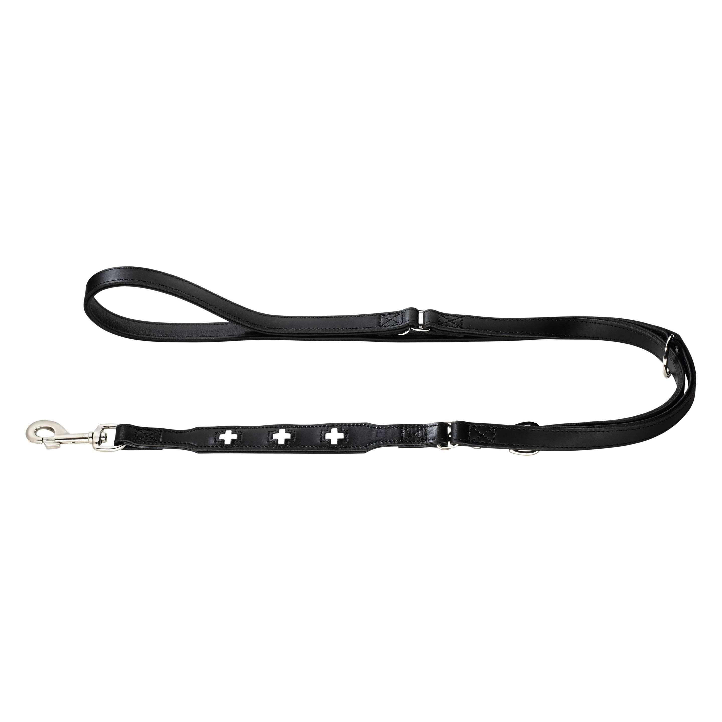 Hunter Verstellbare Führleine Swiss Echtleder (Hund, Allgemein, Spazieren), Halsband + Leine