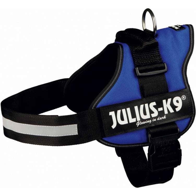 Julius-K9 Powergeschirr für grössere Hunde ergonomisch (1, L, Hund), Halsband + Leine