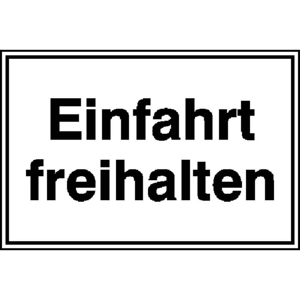 SafetyMarking, Sicherheitskennzeichnung, Hinweisschild Einfahrt freihalten