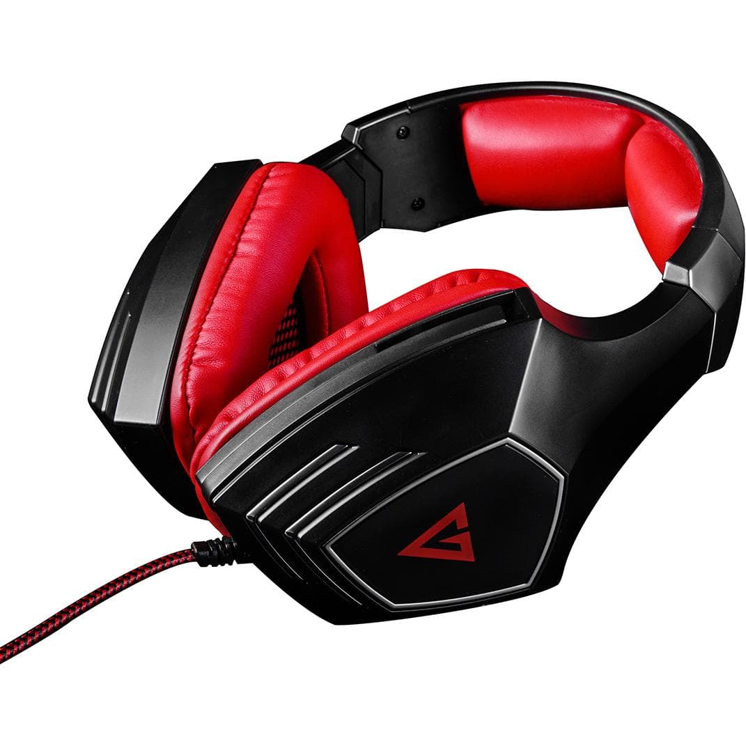 Modecom Volcano Rage (Kabelgebunden), Gaming Headset, Schwarz, Rot