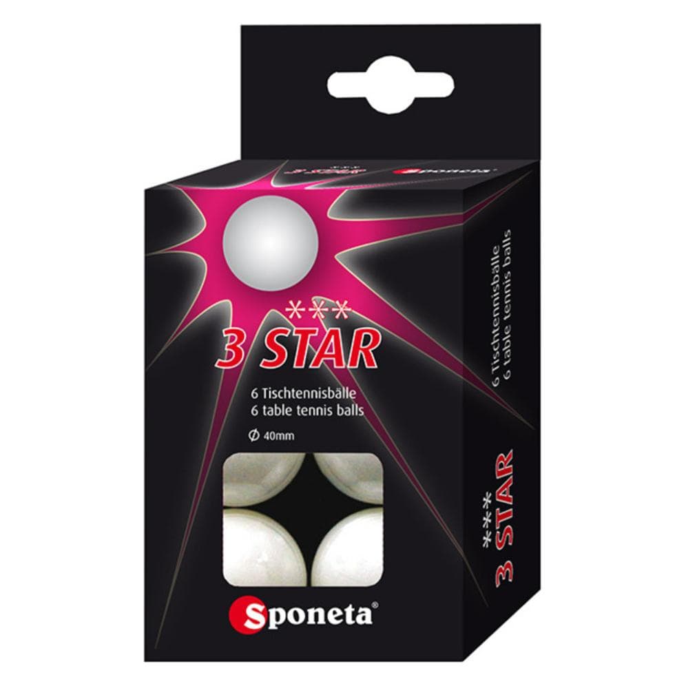 Sponeta, Tischtennisball, (6 Stk.)