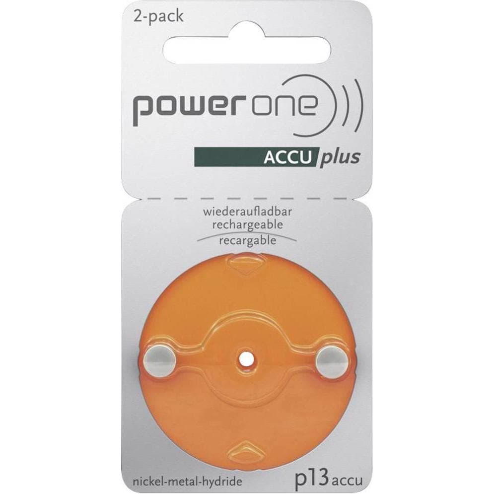 Powerone Hörgeräteakku (2 Stk., ZA13 GP, 31 mAh), Batterien + Akkus