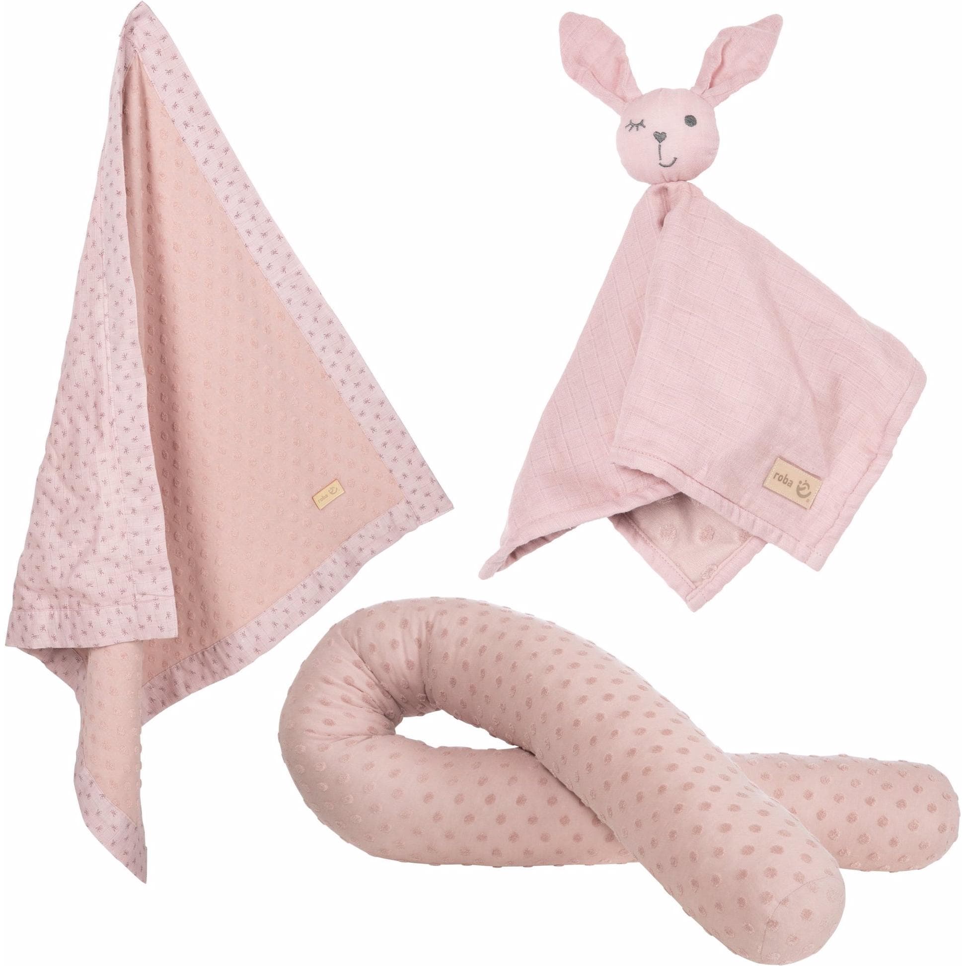 Roba, Schmusetuch, Geschenkset Baby Kuscheln und Spielen Lil Planet rosa