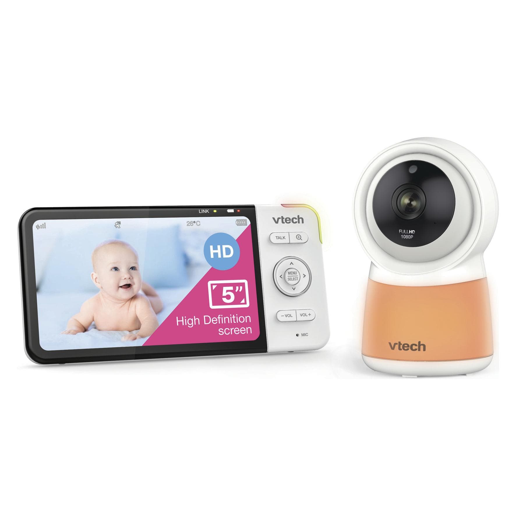 VTech, Babyphone, Monitor (Babyphone mit Kamera, 300 m)