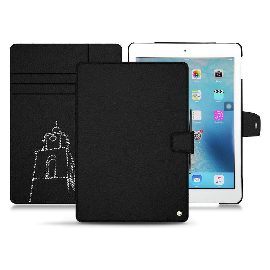 Noreve Lederschutzhülle Wallet (Apple iPad Pro 9.7 2016), Tablet Hülle, Schwarz