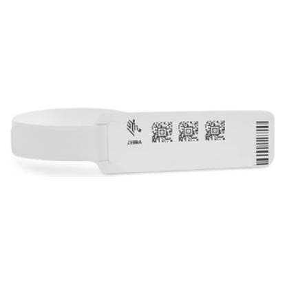 Zebra, Armschmuck, Z-Band UltraSoft Weiss Krankenhaus-Armband, (15.24 cm, Synthetik)