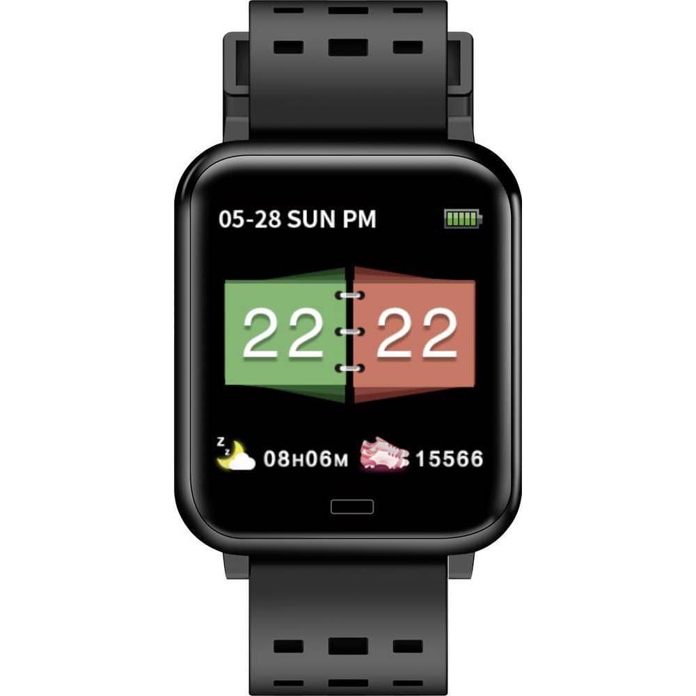 Jaytech BT36G Fitness-Tracker Schwarz (33 mm), Smartwatch