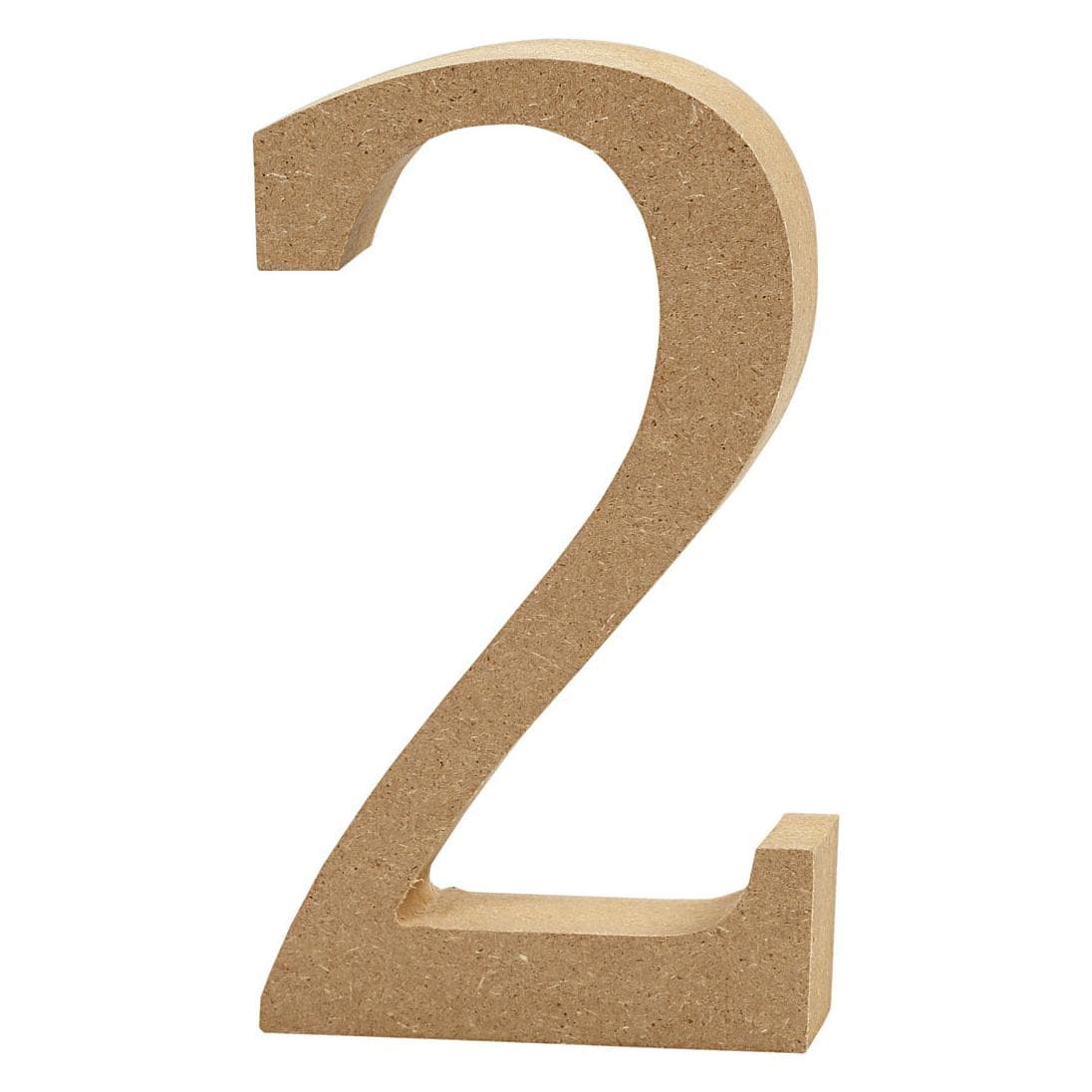 Creativ Company Cijfer 2 MDF 8cm, 1st.
