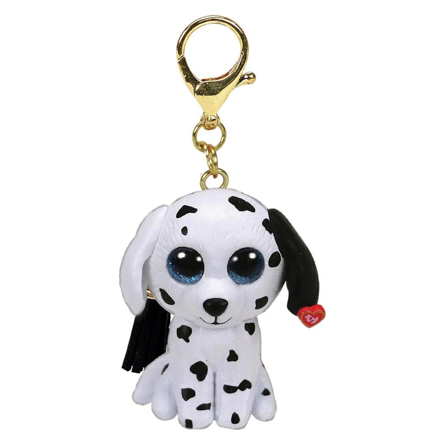 Ty, Schlüsselanhänger, Mini Boo's Clip Fetch Dalmatiner, Weiss