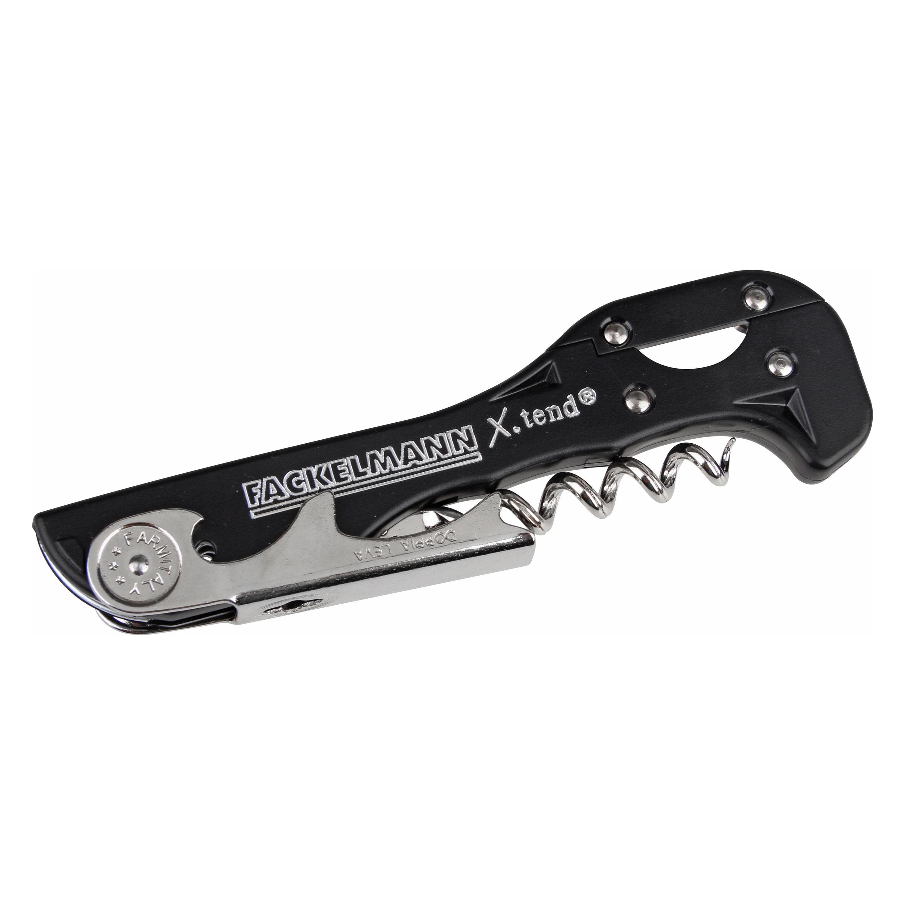 Fackelmann 49807 Korkenzieher Sommeliermesser Mehrfarbig, Flaschenöffner, Mehrfarbig