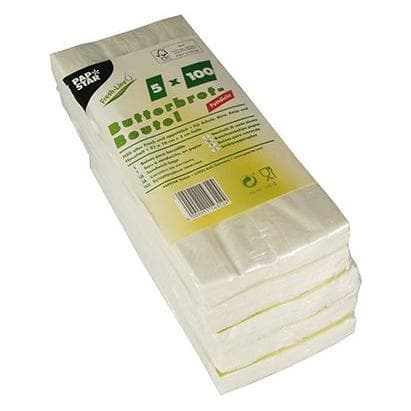 Papstar Aufbewahrungsbeutel, Lebensmittelverpackung, Weiss