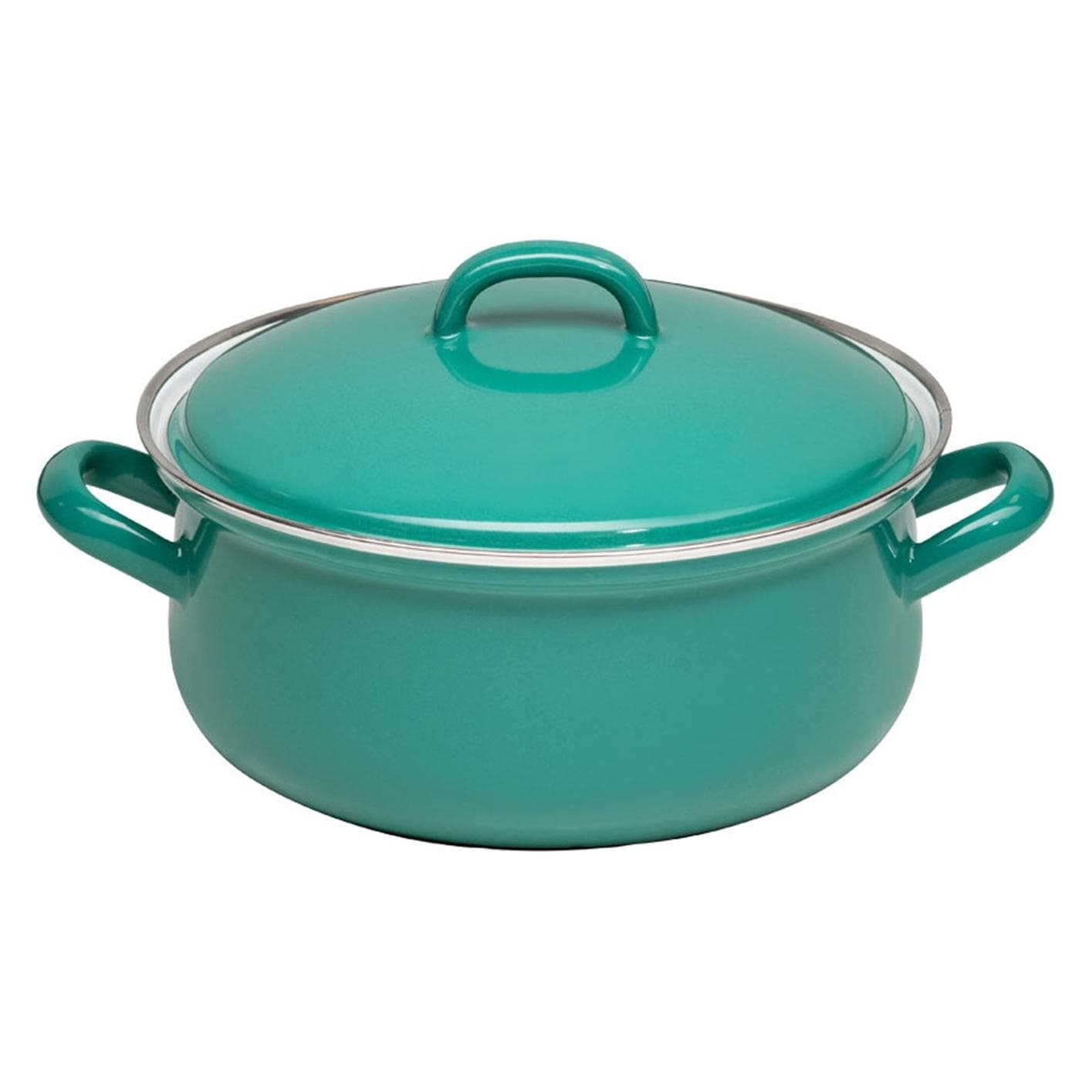 Kelomat Kasserolle mit Deckel Nature Green 20 cm 2 Liter, Pfanne + Kochtopf, Grün