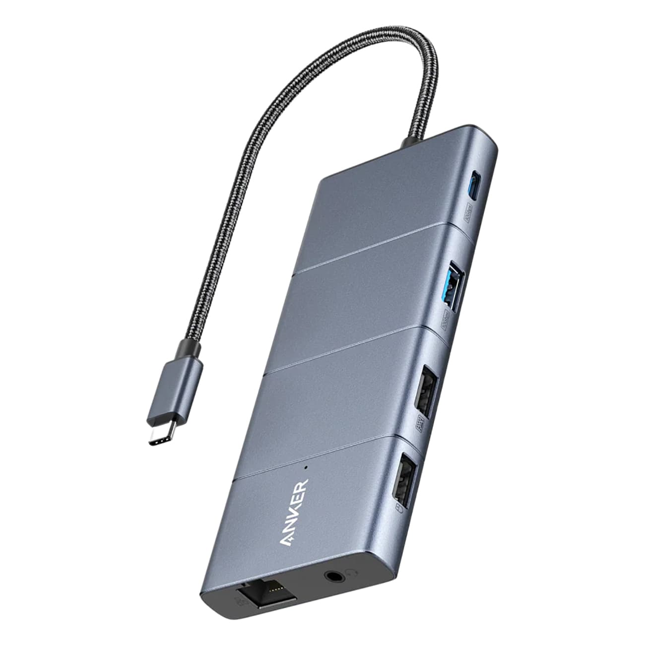 Anker PowerExpand grau | Dockingstation | 11-in-1 | Rapide Datenübertragung | Multi-Monitor-Display | Pass-Through-Ladepower