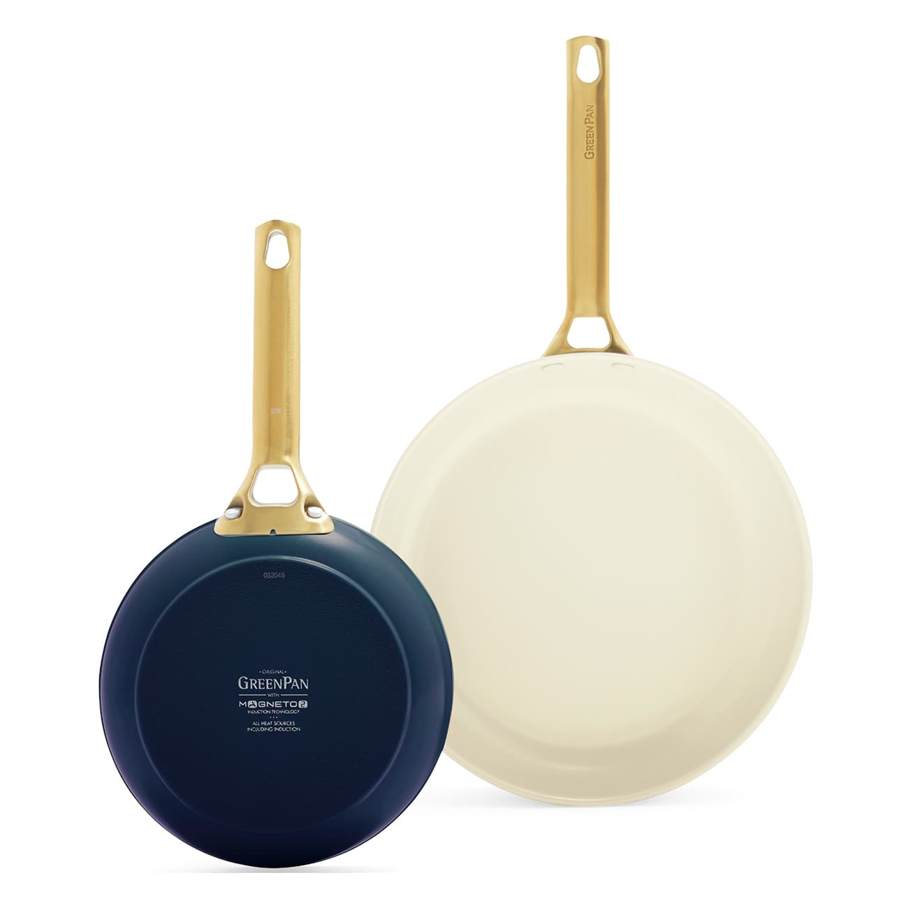 GreenPan Padova Reserve (CC008492-001) | Pfannen-Set | 20 cm und 26 cm | Ofenfest bis 200°C | Spülmaschinenfest | Keramische Antihaftbeschichtung |