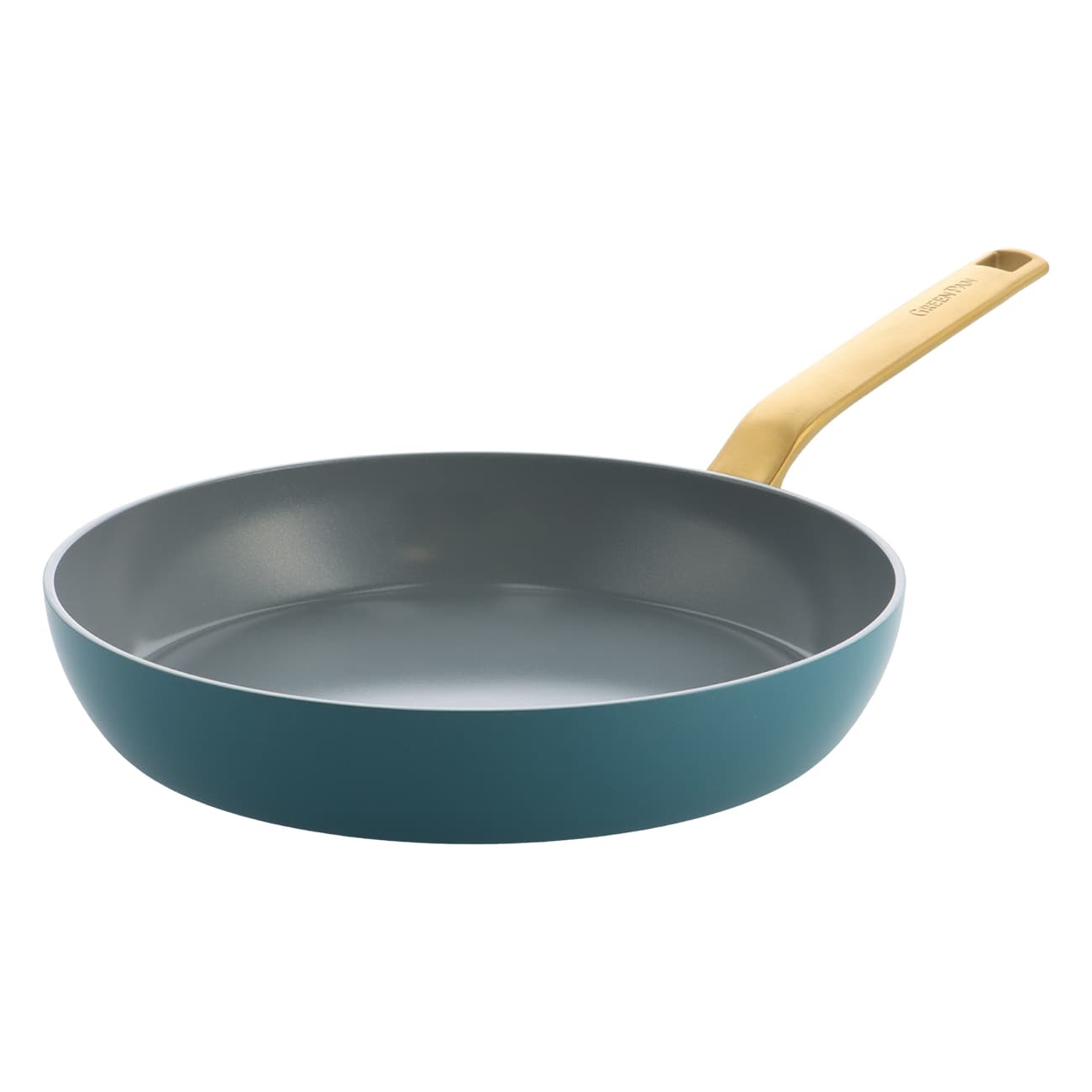 GreenPan Evolution 28 cm Blau | Bratpfanne | Nachhaltig kochen | XL-Kochfläche | robust | Spülmaschinen & Backofengeeignet | alle Herdarten