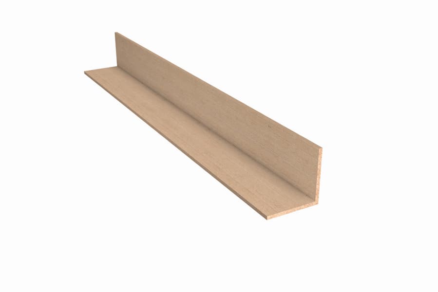 Winkelprofil 40 x 40 x 4 mm mm als Randabschluss, Länge 2,4 m für Resysta Terrassendielen
