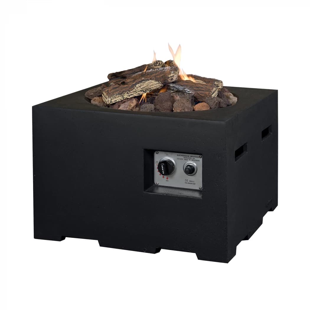 Cocoon Tisch Quadratisch klein Schwarz | Bioethanol-kamin-shop.de