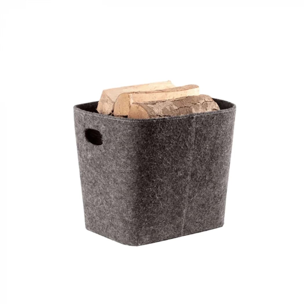 Kaminholzkorb aus Filz | Bioethanol-kamin-shop.de