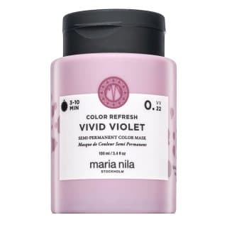 Maria Nila Colour Refresh ernährende Maske mit Farbpigmenten fürs Haar mit violetten Farbtönen Vivid Violet 100 ml