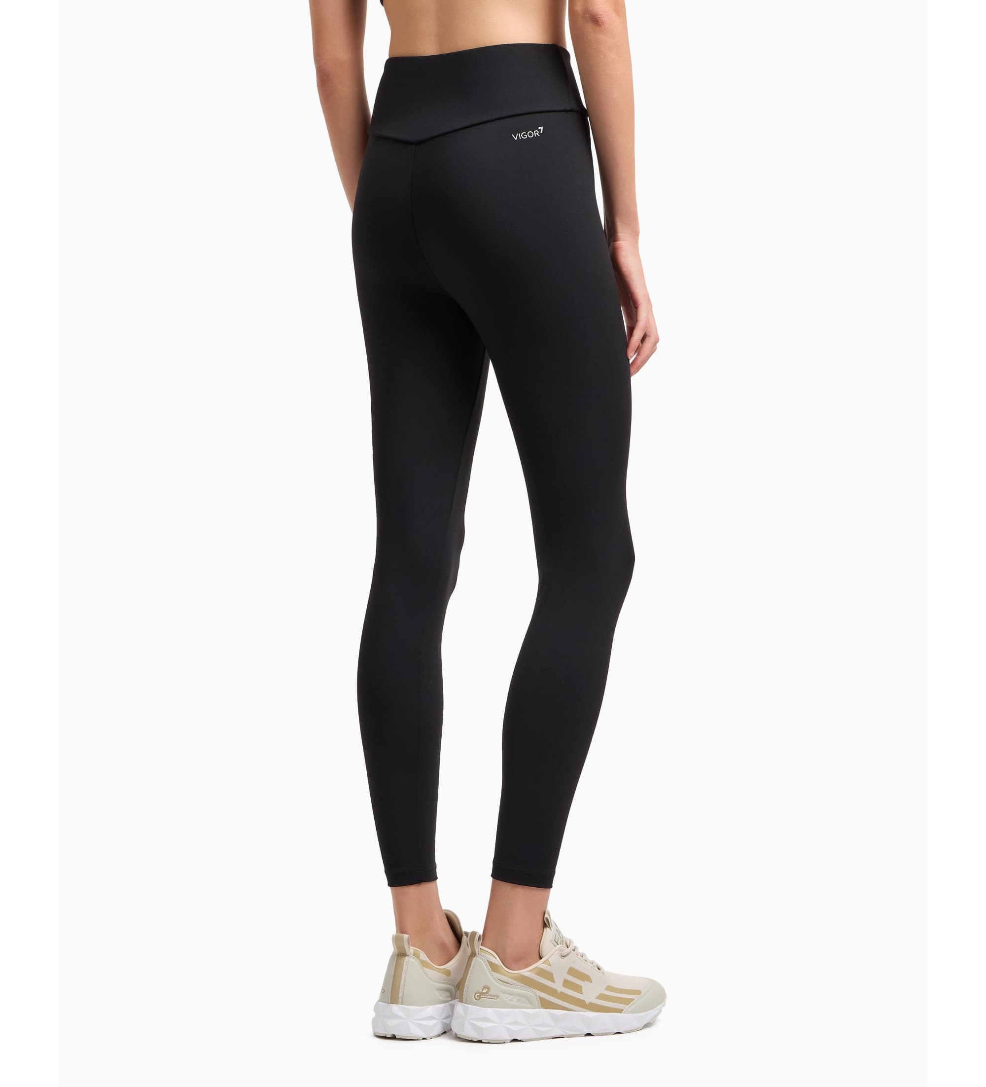 EA7 für Damen. 7W000232_AF12625 Dynamic Athlete Leggings schwarz (XXL), Lässig, Sportlich, Baumwolle, Multisport