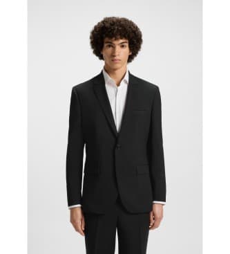 HUGO für Herren. 50540157 Schwarzer Blazer Arti schwarz (106), Lässig, Party, Synthetisch, Klassisch