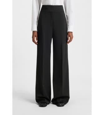 HUGO für Damen. 50516143 Himia Hose schwarz (44), Lässig, Polyester