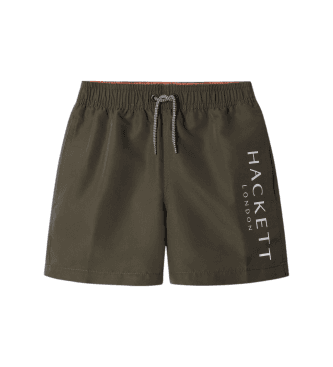 Hackett London für Jungen. HKB100001 Badeanzug Solid Green (11Años= 146cm), Grün, Strandbekleidung, Polyester, Kinderbekleidung