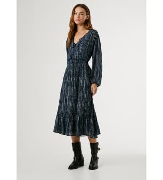 Pepe Jeans für Damen. PL9011882 Michelle-Rock navy (L), Lässig, Viskose, Marine