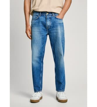 Pepe Jeans für Herren. PM207965 Blue Barrel Worn Jeans (32/30), Blau, Lässig, Baumwolle, Denim, Nachhaltig