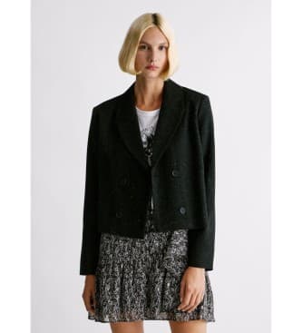 Pepe Jeans für Damen. PL4024385 Blazer Rachel schwarz (M), Lässig, Polyester