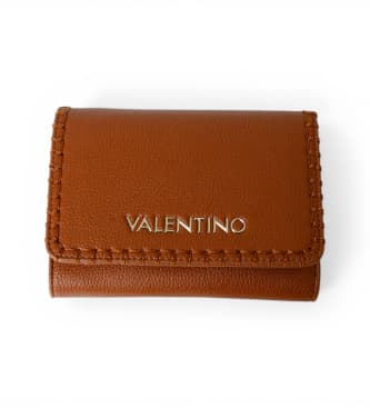 Valentino für Damen. VPS9W943 Braunes Logo-Portemonnaie (OSFA), Lässig, Polyurethan