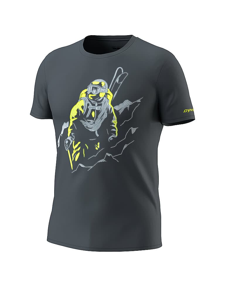 DYNAFIT Herren T-Shirt Blacklight grau | XXL