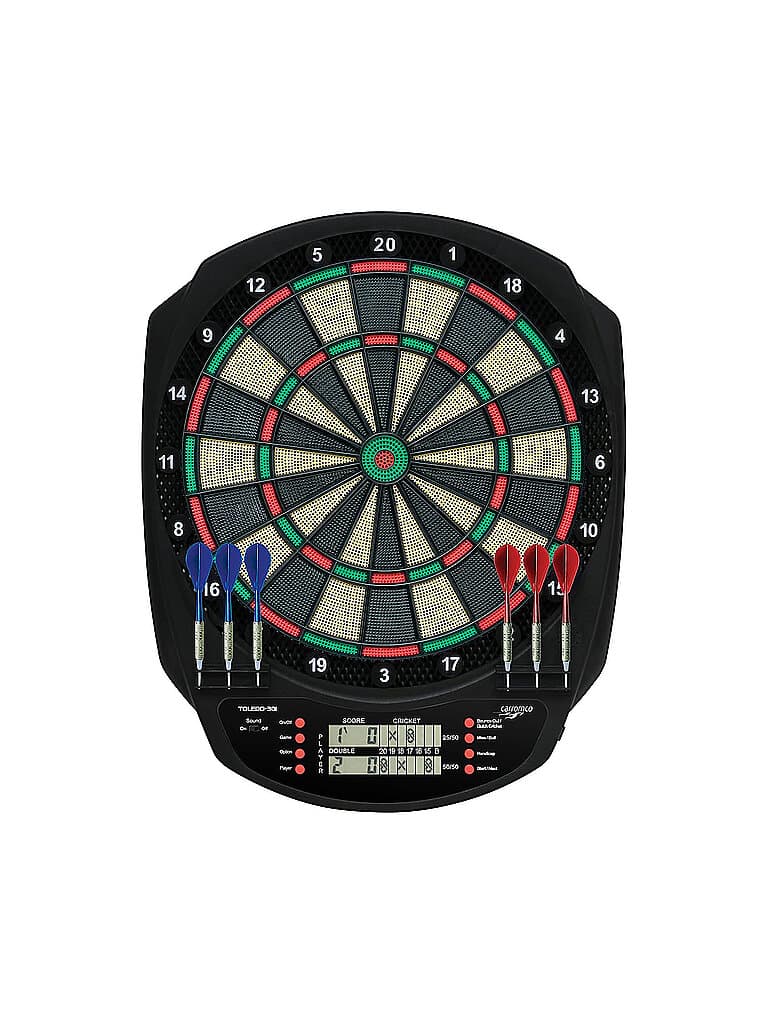 KARELLA Carromco Elektronik-Dartboard Toledo-301 schwarz