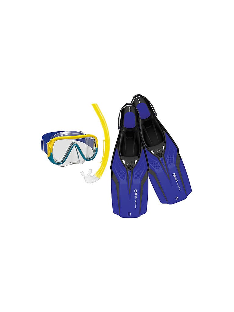 MARES Kinder Tauchset Nateeva Keewee Jr 3tlg. blau | 35-38