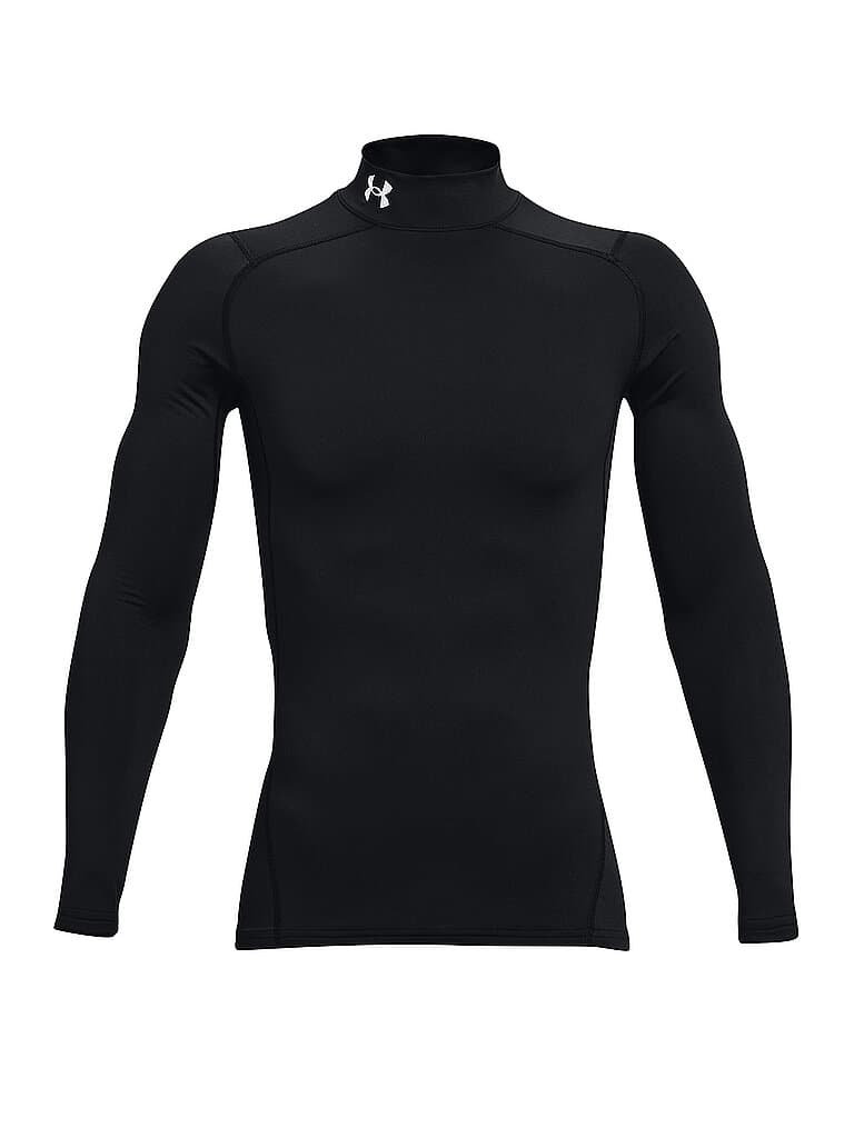 UNDER ARMOUR Herren Fitnessshirt ColdGear® Compression Mock schwarz | S