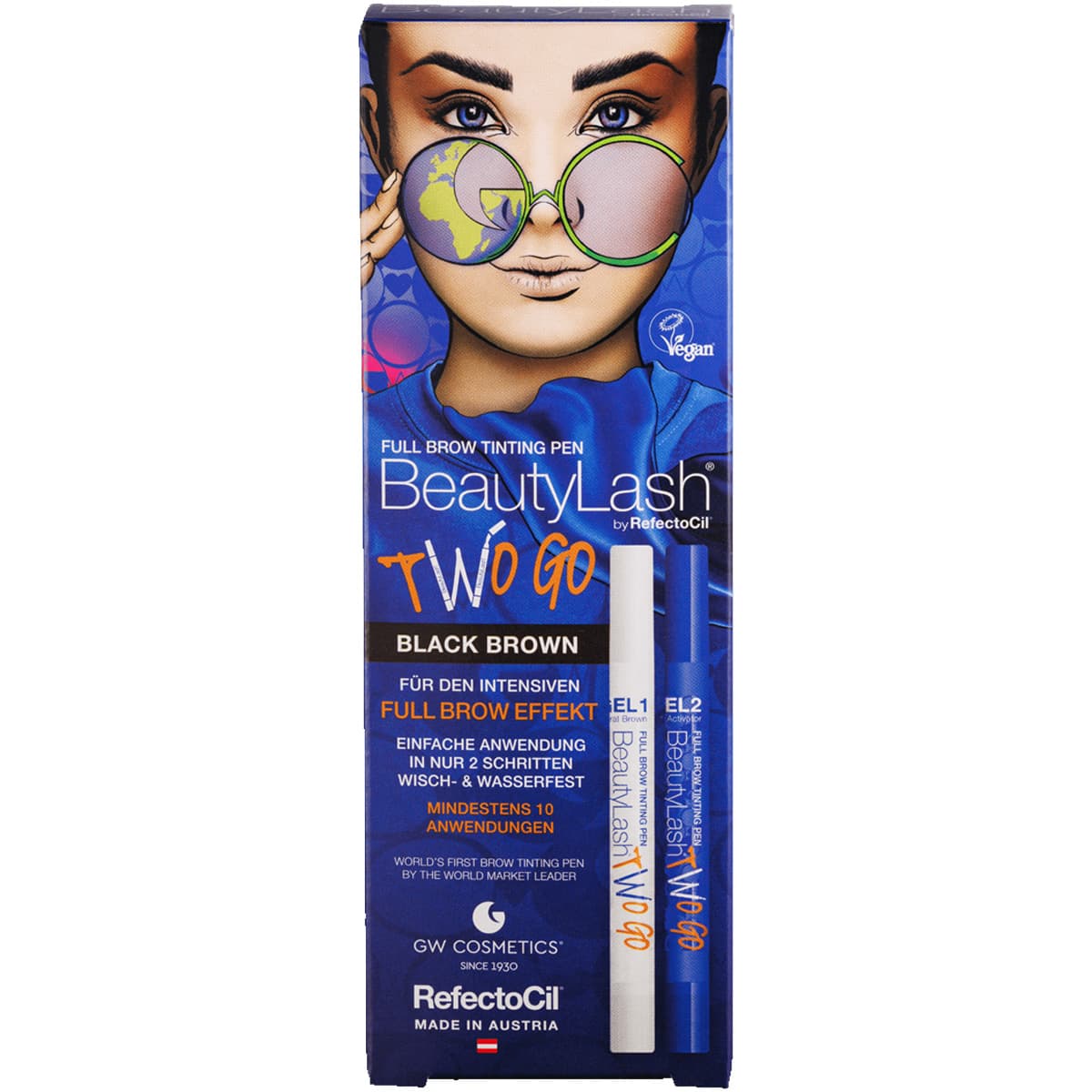 BeautyLash - Augenbrauen-Tönungsstift - Schwarz-Braun