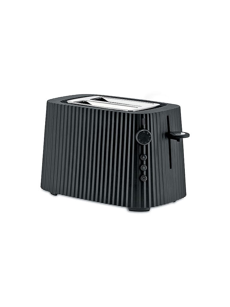 ALESSI Toaster Plisse Schwarz MDL08 B schwarz