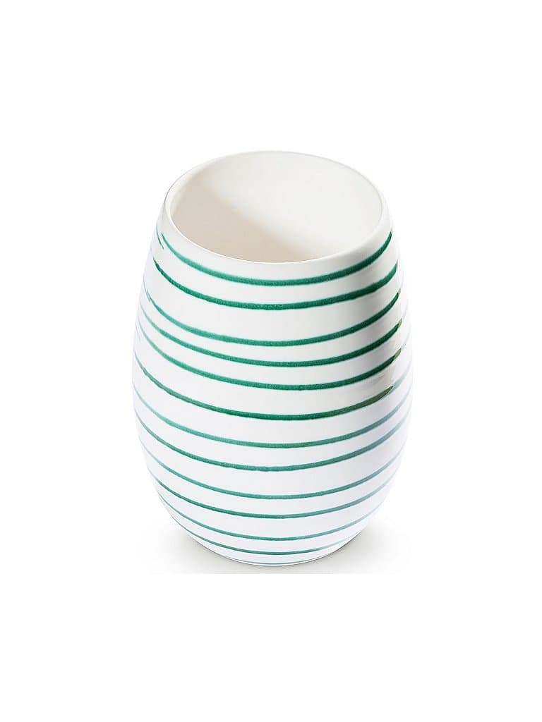 GMUNDNER KERAMIK Vase 21cm Grün Geflammt grün