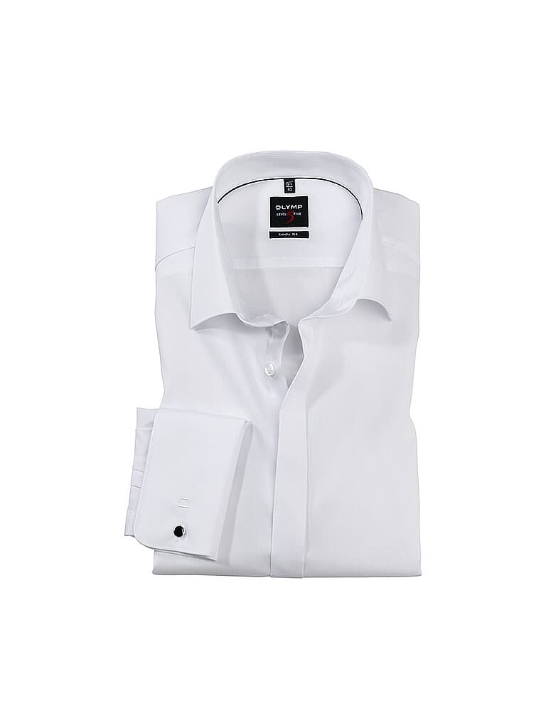 OLYMP LEVEL FIVE Business Hemd Slim Fit weiss | 42