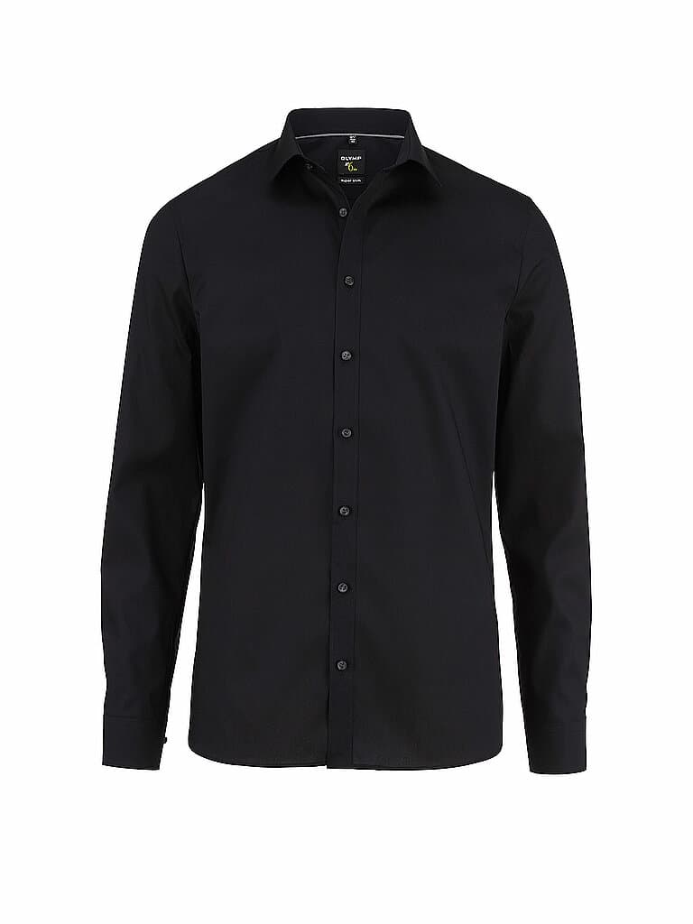 OLYMP NO.6 Business Hemd Super Slim schwarz | 42