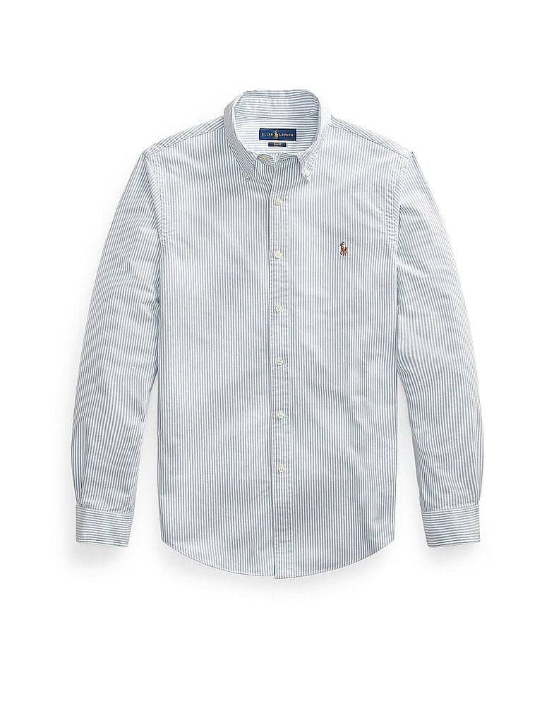 POLO RALPH LAUREN Hemd Slim Fit blau | L