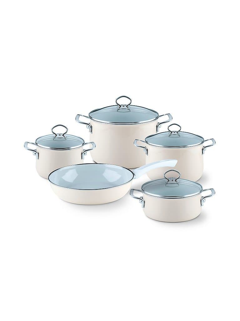 RIESS Kochgeschirr Set 5-tlg. NOUVELLE Creme beige