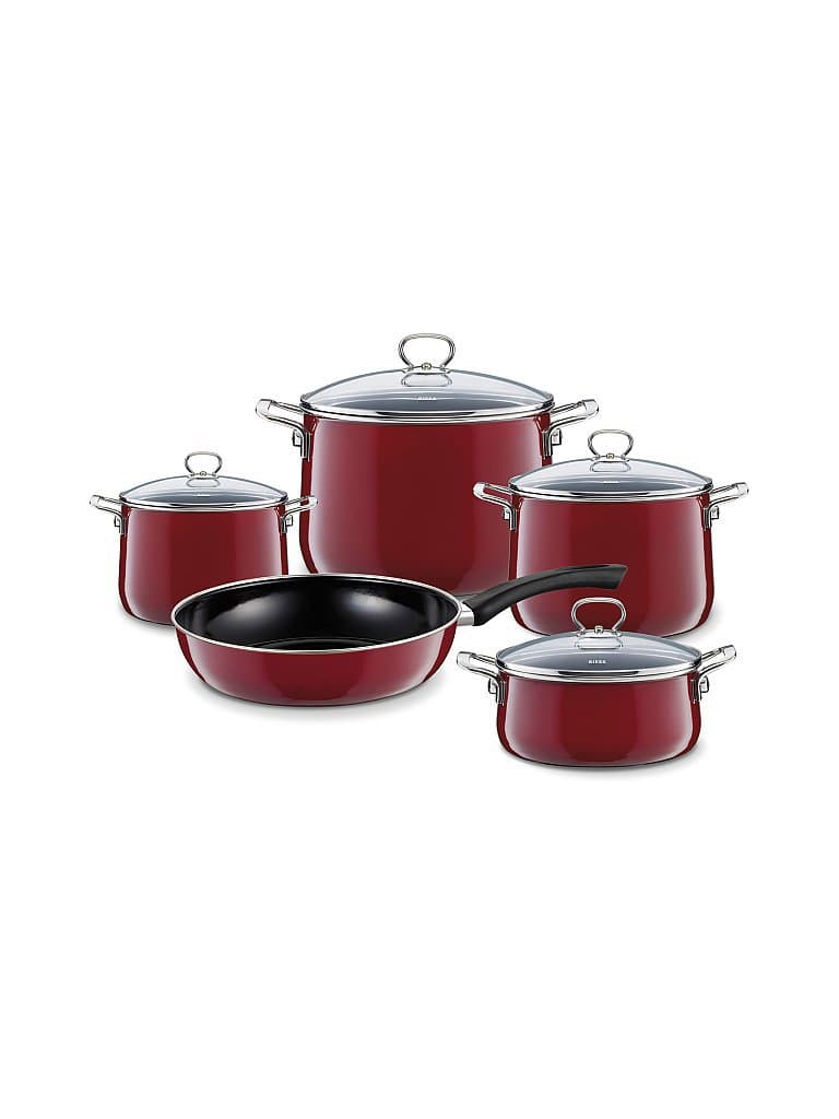 RIESS Kochgeschirr Set 5-tlg. NOUVELLE Rosso dunkelrot