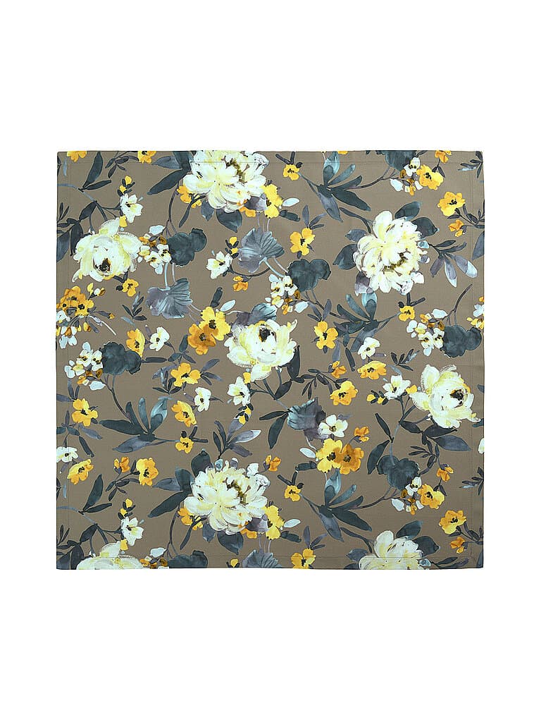 SANDER Mitteldecke LA ROSA 85x85 DK.Taupe grau