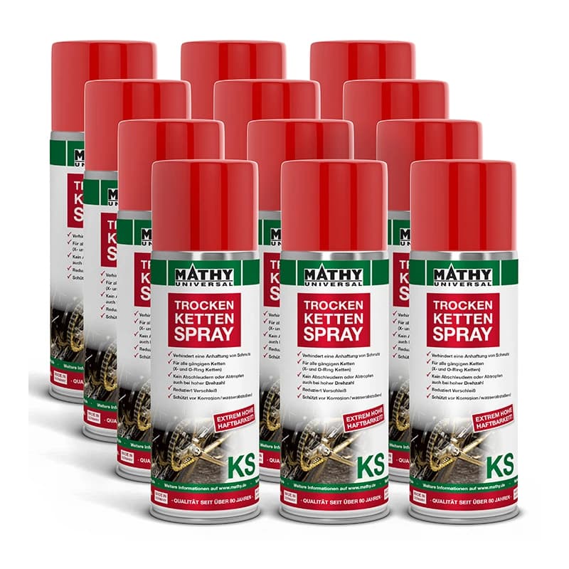 MATHY-KS Trockenkettenspray, 12 x 400 ml