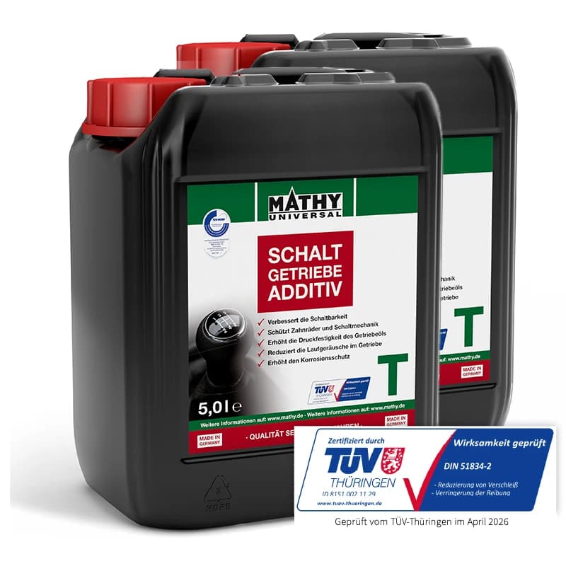 MATHY-T Schaltgetriebeöl Additiv - Zusatz für Getriebe- und Hypoid-Öle, 2 x 5,0 l