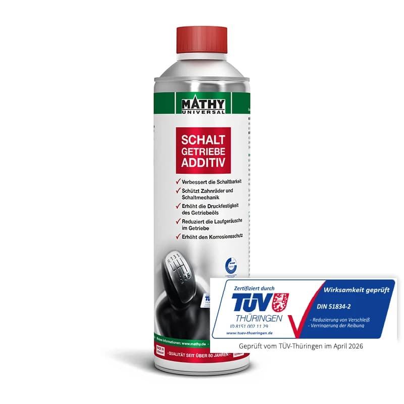 MATHY-T Schaltgetriebeöl Additiv - Zusatz für Getriebe- und Hypoid-Öle, 500 ml
