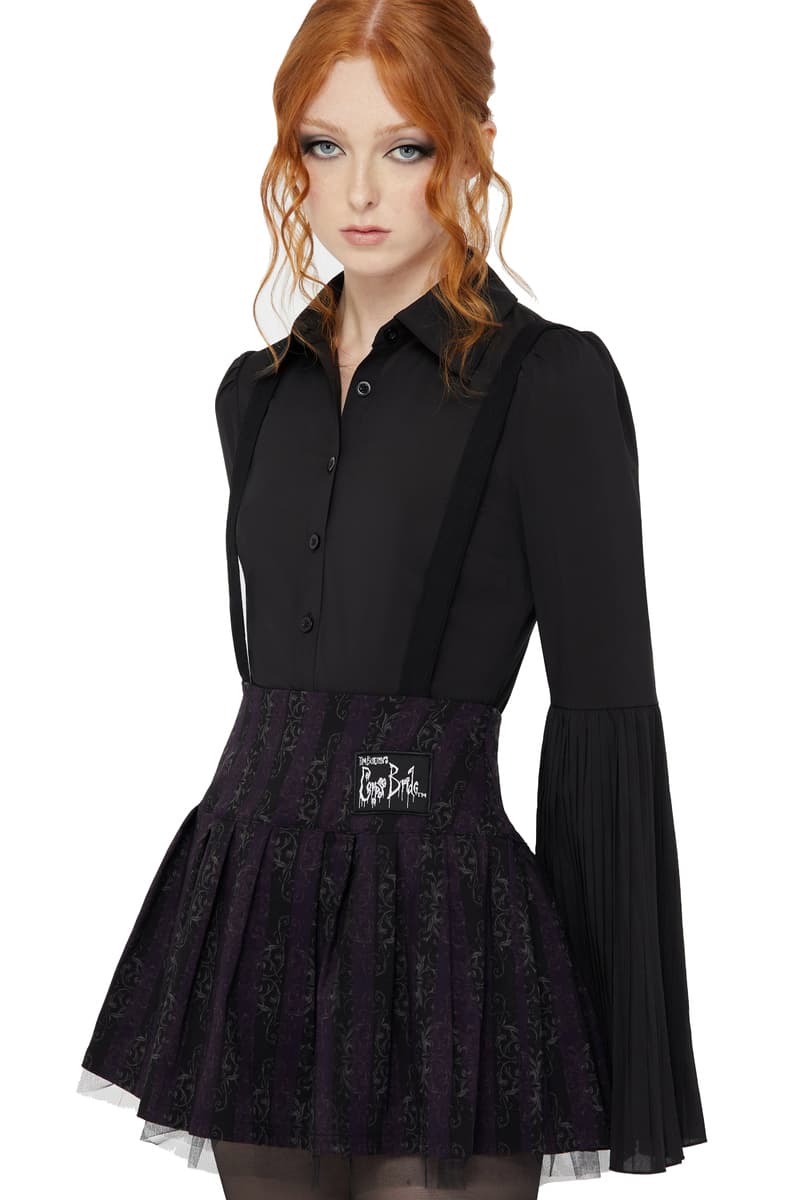 Damenrock KILLSTAR x CORPSE BRIDE - Haunted Phase - Purple/Black XS